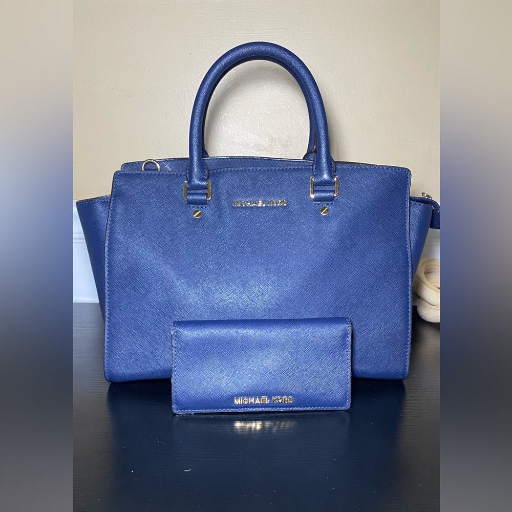 Michael Kors Selma Handbag with Michael Kors Wallet and Duster Bag